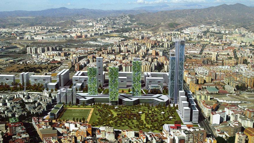Recreación virtual del proyecto del parque residencial de Repsol que planea Urbanismo.
