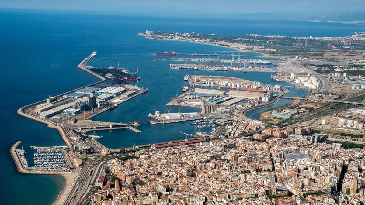 Vista aérea del Puerto de Tarragona