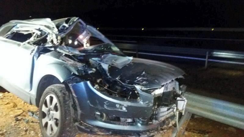 Un accidente con un herido corta la autovía A-2 a la altura de Ariza