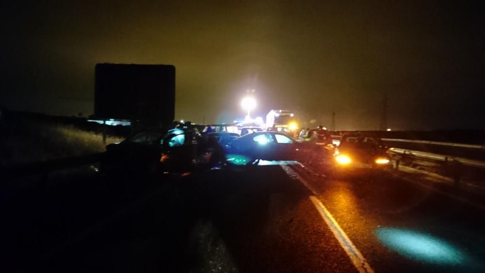 Accidente múltiple en la A-7