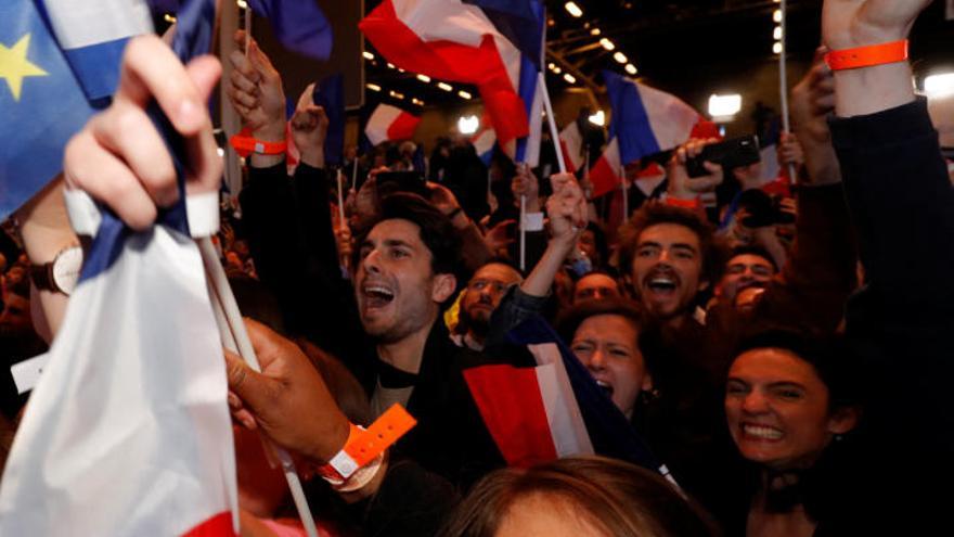 Macron celebra el resultado de las elecciones francesas