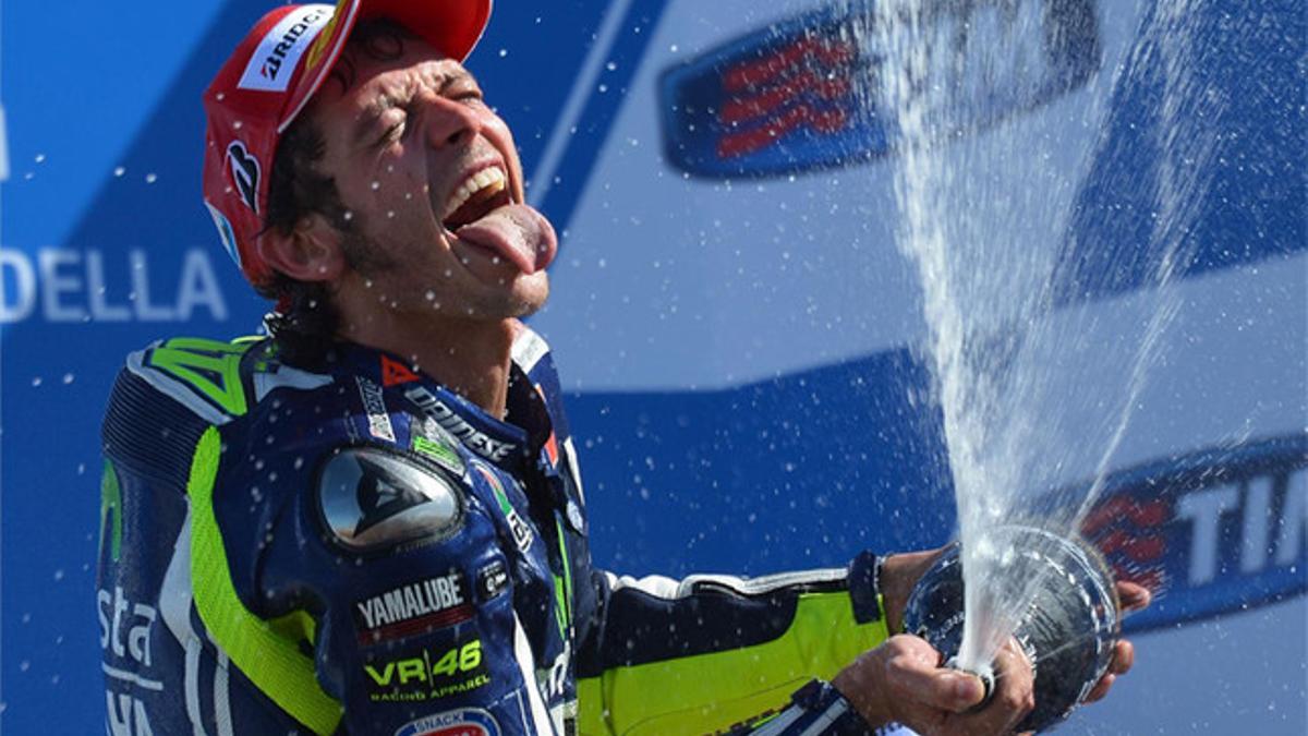 Rossi, feliz por su carrera