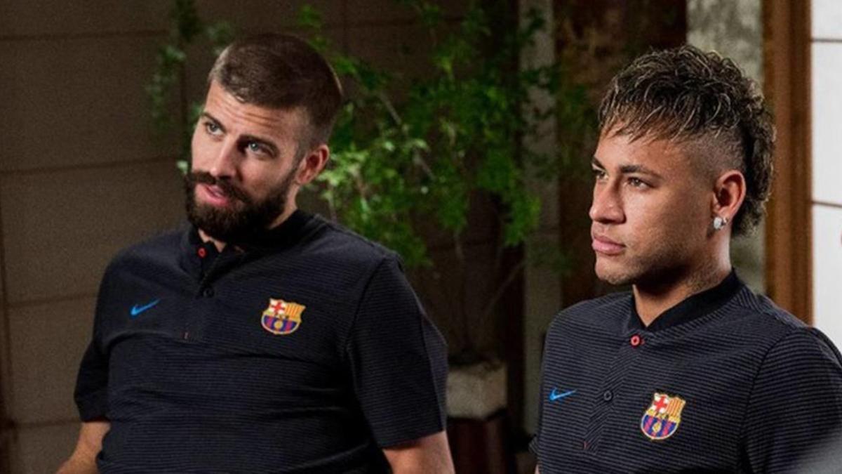 Piqué y Neymar durante su etapa en el Barça