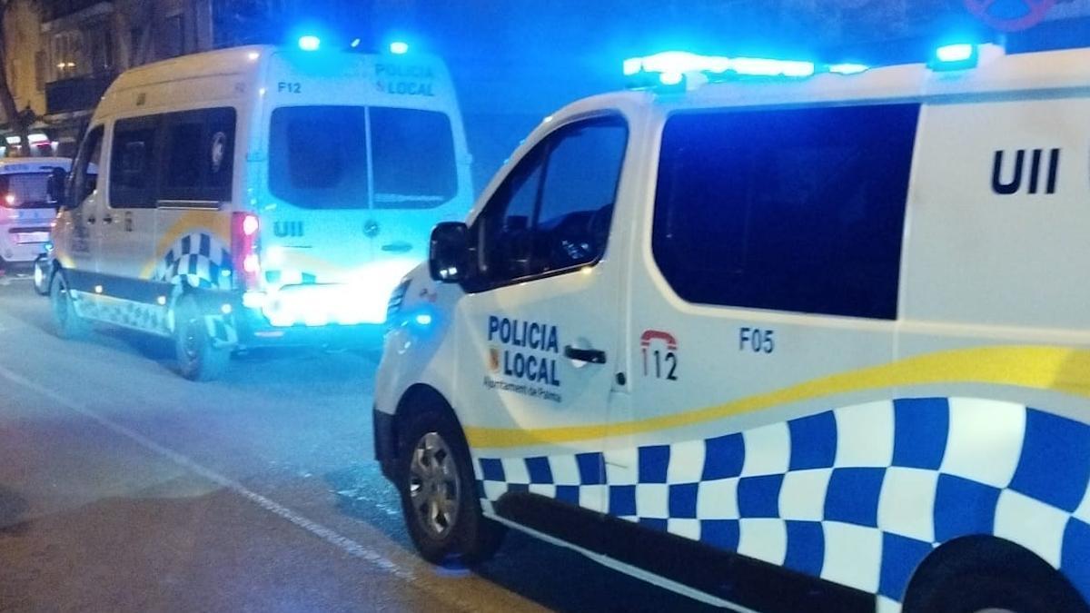 Dotaciones de las UII de la Policía Loal de Palma.