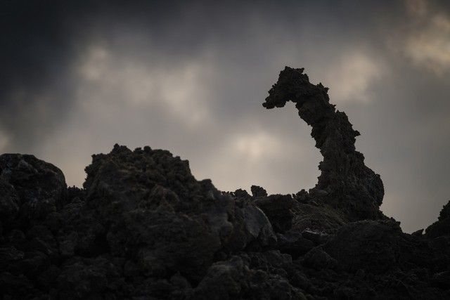 Volcán de La Palma, plataneras y zona de exclusión