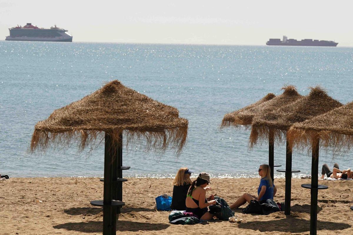 Unaa imagen de la playa de La Malagueta de esta semana