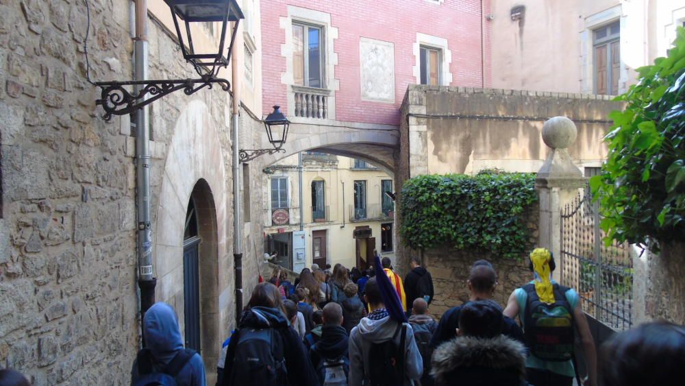 Manifestació 3+2 dels estudiants gironins