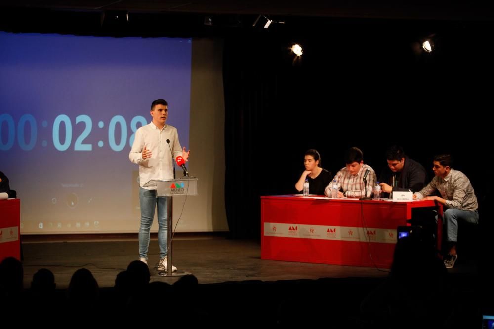 Liga de debate escolar en Gijón