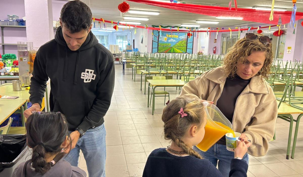 Zumo recién exprimido en las escuelas de Dénia