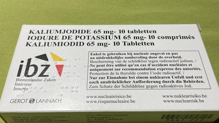 Pastillas de yodo en Bélgica.