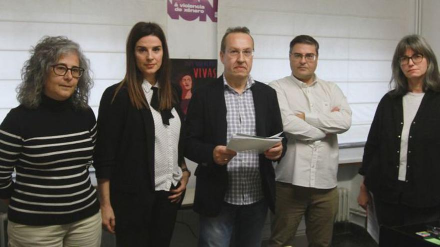 Delegados sindicales de justicia, este jueves. | Iñaki Osorio
