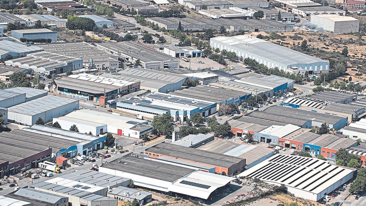 Vista aèria del polígon de Bufalvent de Manresa