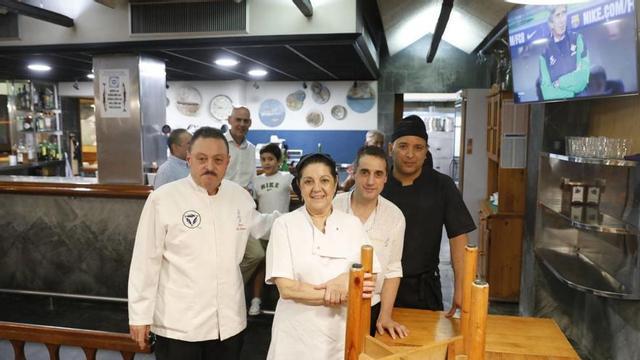 Por la izquierda, Orlando Valledor, Begoña Berrocal, Juan Rodríguez y Alfredo Verdecia, ayer por la tarde, en El Cartero. | Marcos León