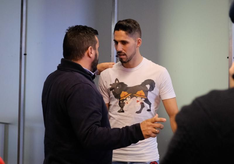 18-06-18. LAS PALMAS DE GRAN CANARIA. LLEGADA AL AEROPUERTO DE FIDEL CHAVES NUEVO FICHAJE DE LA UDLP. FOTO: JOSÉ CARLOS GUERRA.  | 18/06/2018 | Fotógrafo: José Carlos Guerra