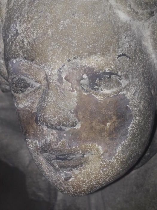Descubren policromías en el sepulcro de Ramon Llull