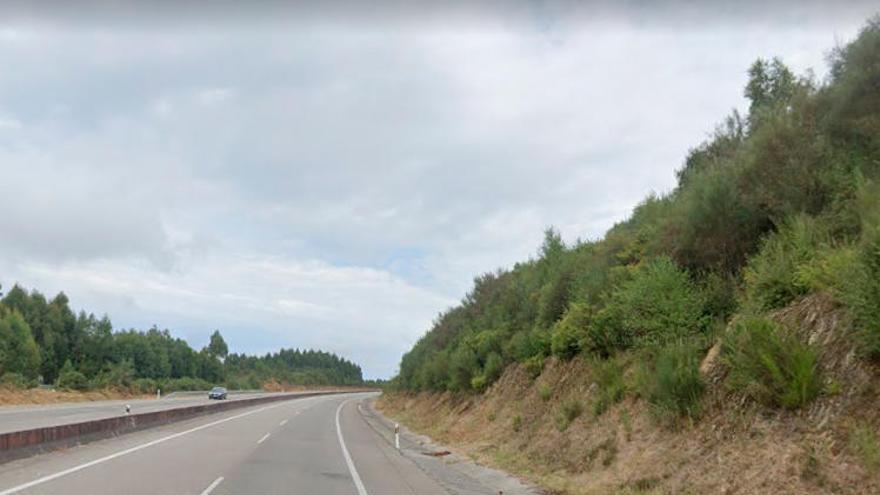 Carretera AG-64, en Lugo. // Google Maps