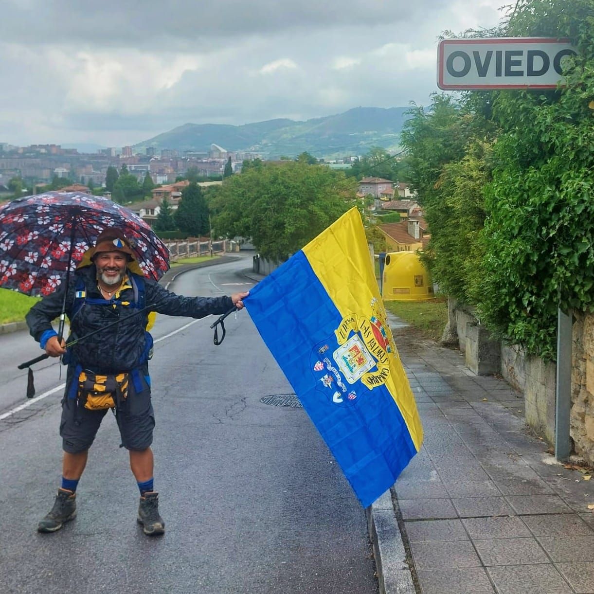 Bruno Suárez hace el Camino de Santiago por la UD