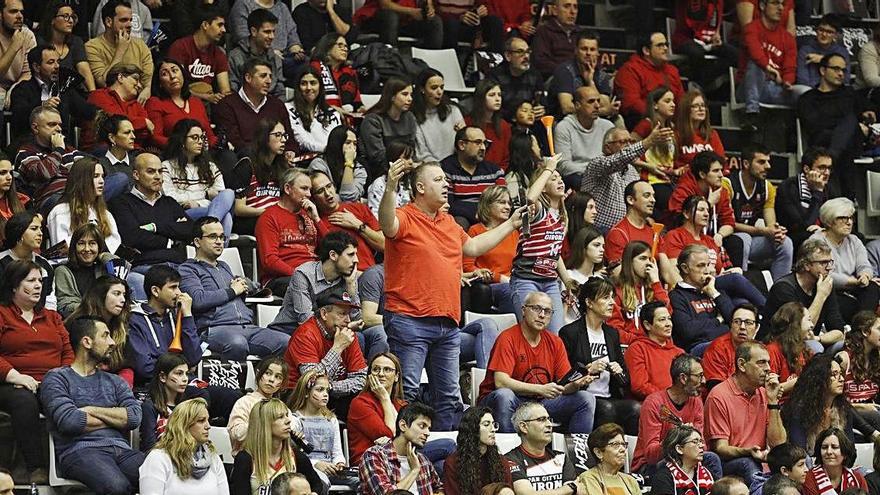 El pavelló de Fontajau, en un partit de la passada temporada