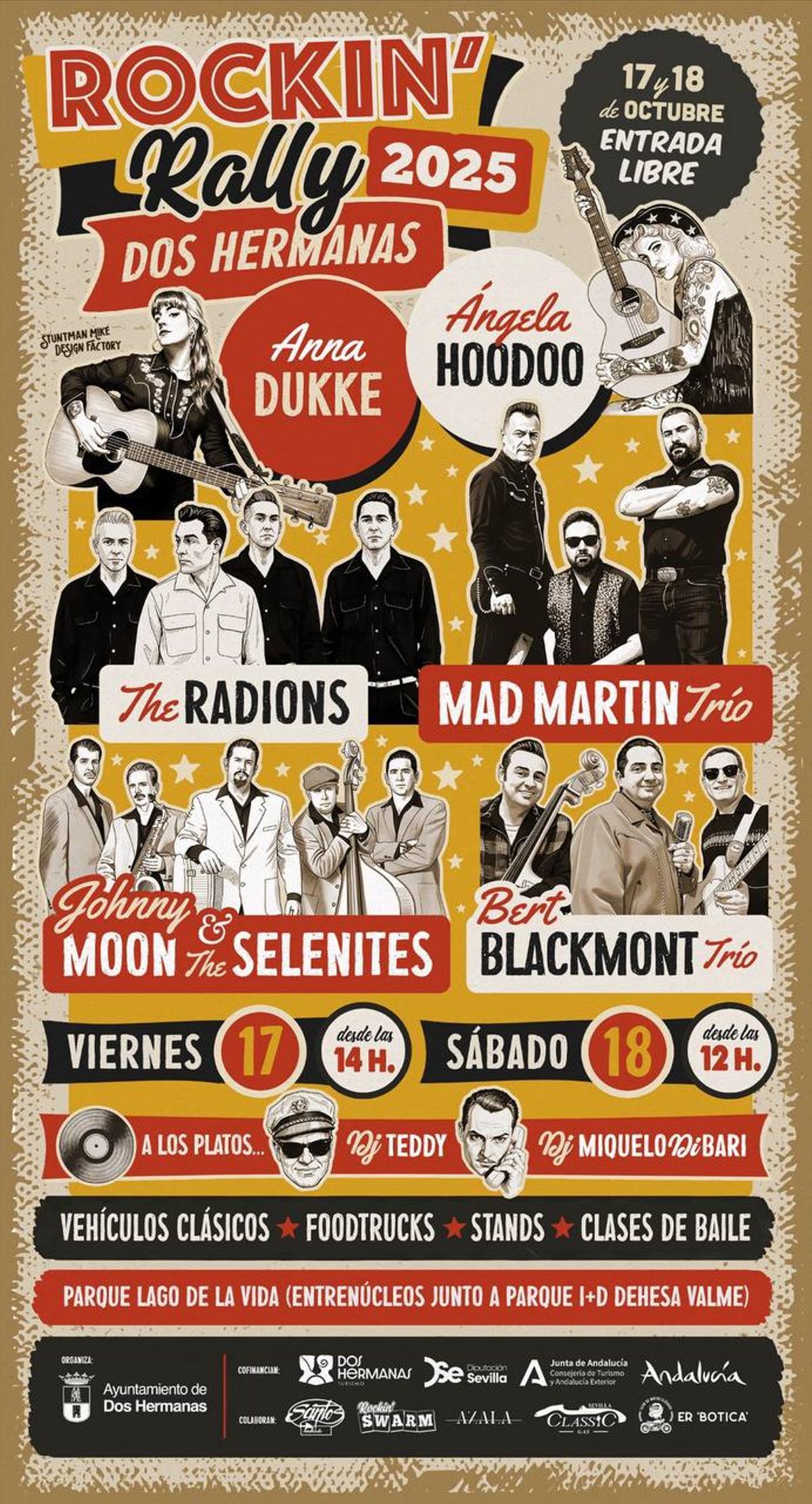 Cartel completo con las actuaciones.