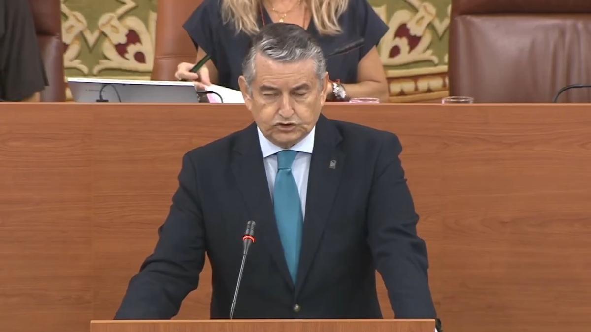 Antonio Sanz, comparece en el Parlamento para explicar el incendio de Los Gallardos.
