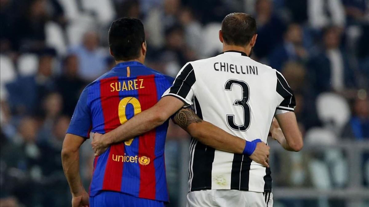 Suárez y Chiellini volverán a verse las caras