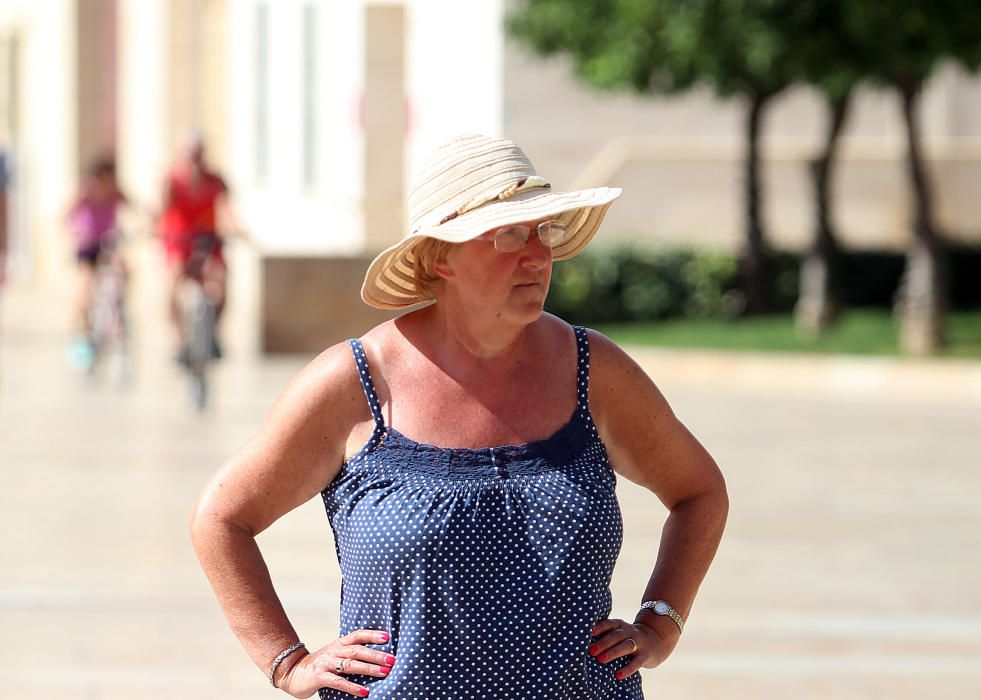 Calor y terral en Málaga.