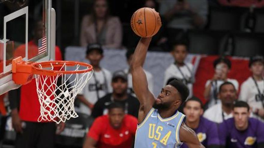 Jaylen Brown destaca con el equipo americano