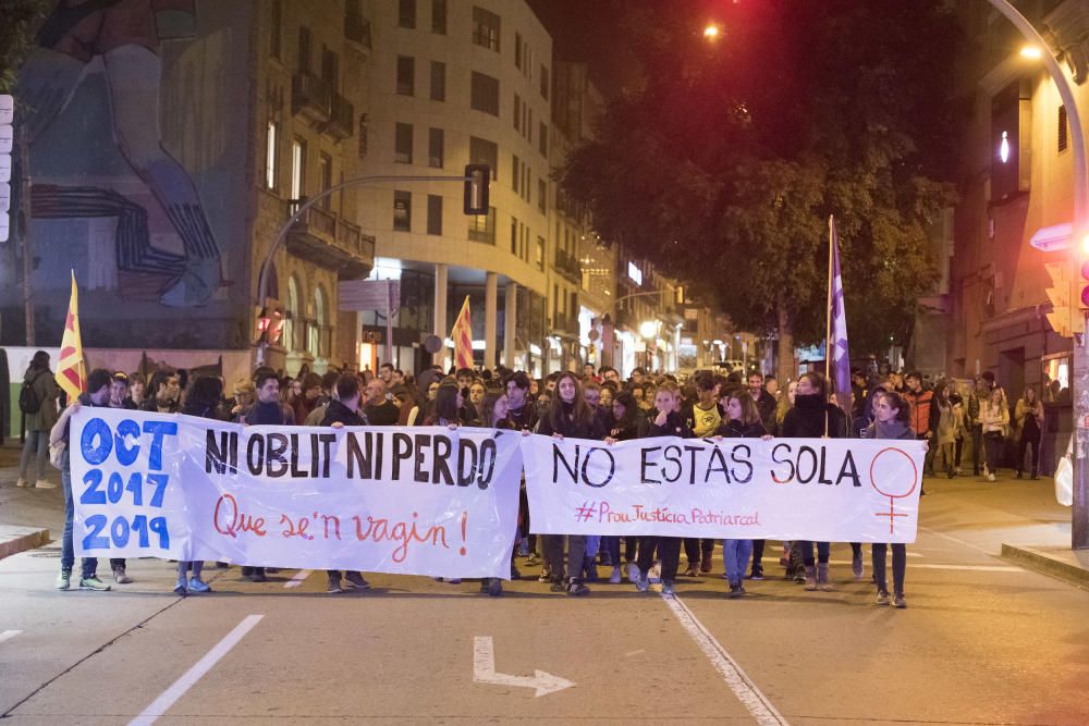 Manifestació contra la sentència del cas de violació a una menor a Manresa