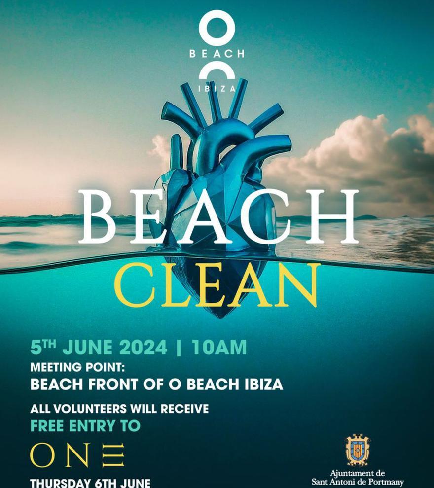O Beach y Sant Antoni se unen para limpiar las playas