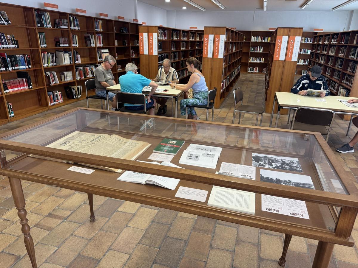 La muestra que se puede visitar en la Biblioteca Pedro Ibarra.