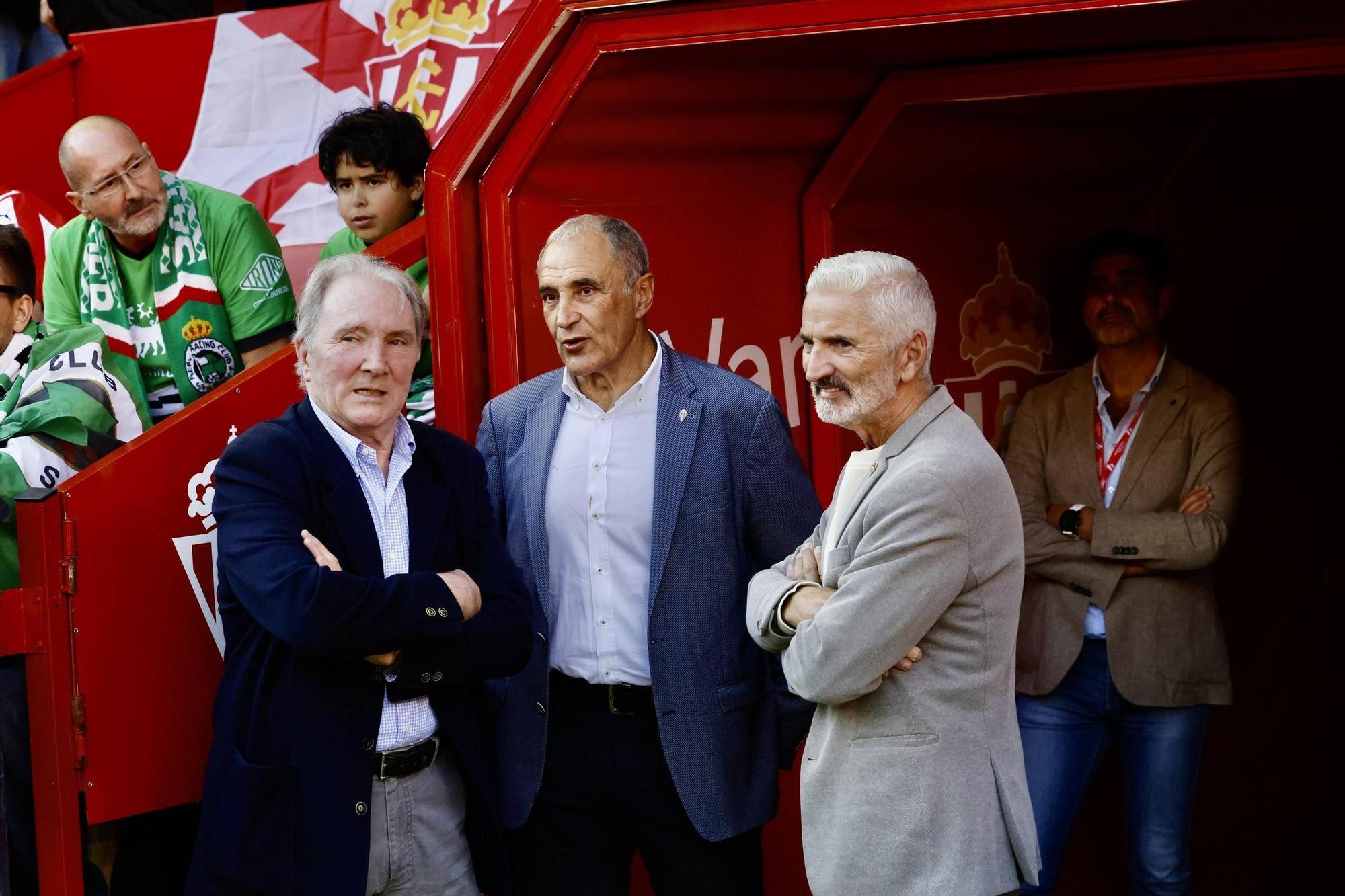 EN IMÁGENES: El partido del Sporting- Racing de Santander en El Molinón