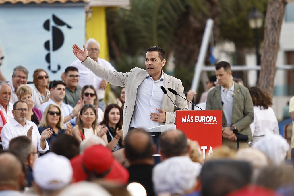 Visita de Pedro Sánchez en Los Alcázares