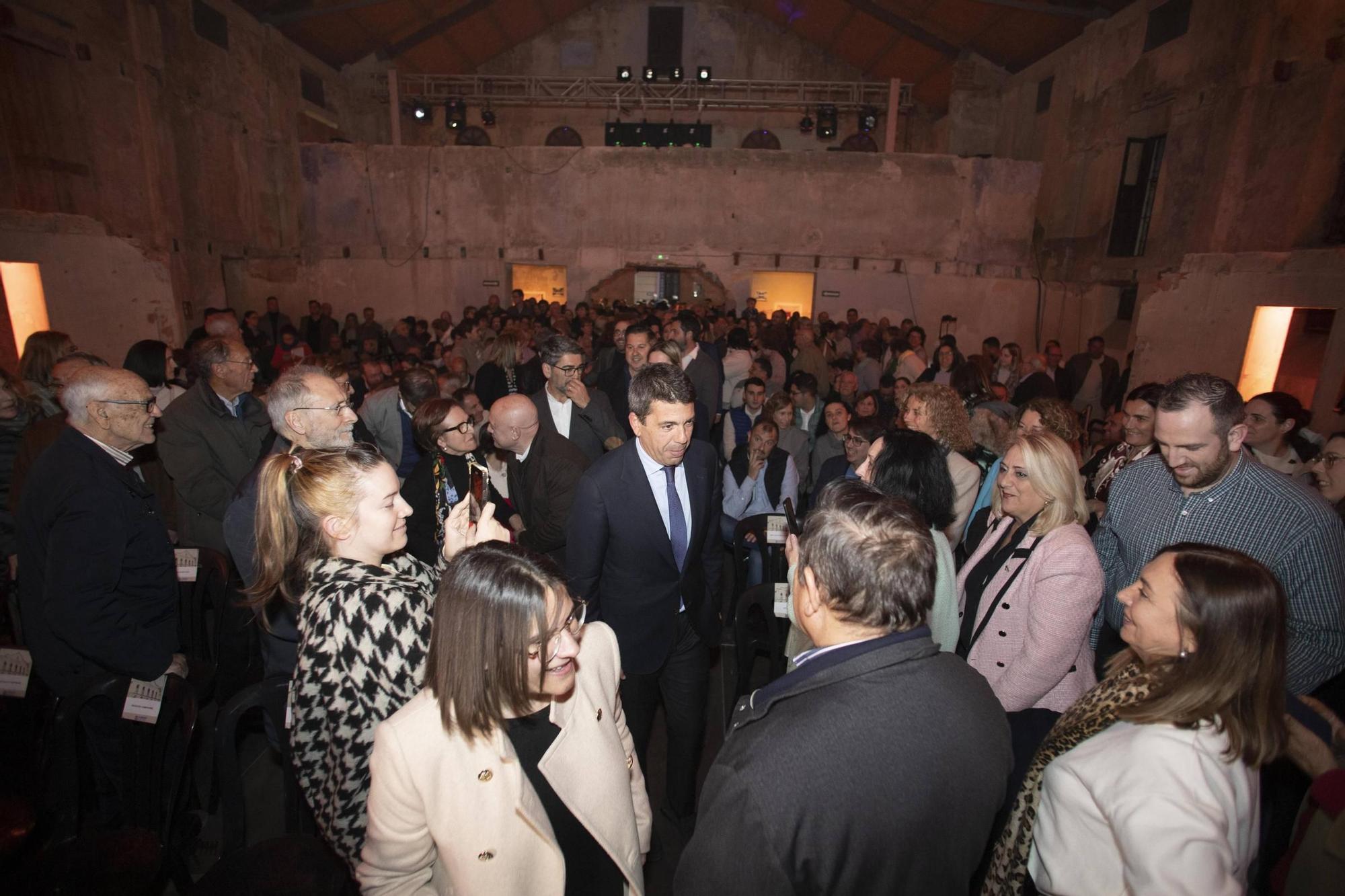 Carlos Mazón acude a la presentación del proyecto de rehabilitación del teatro El Siglo en Carlet