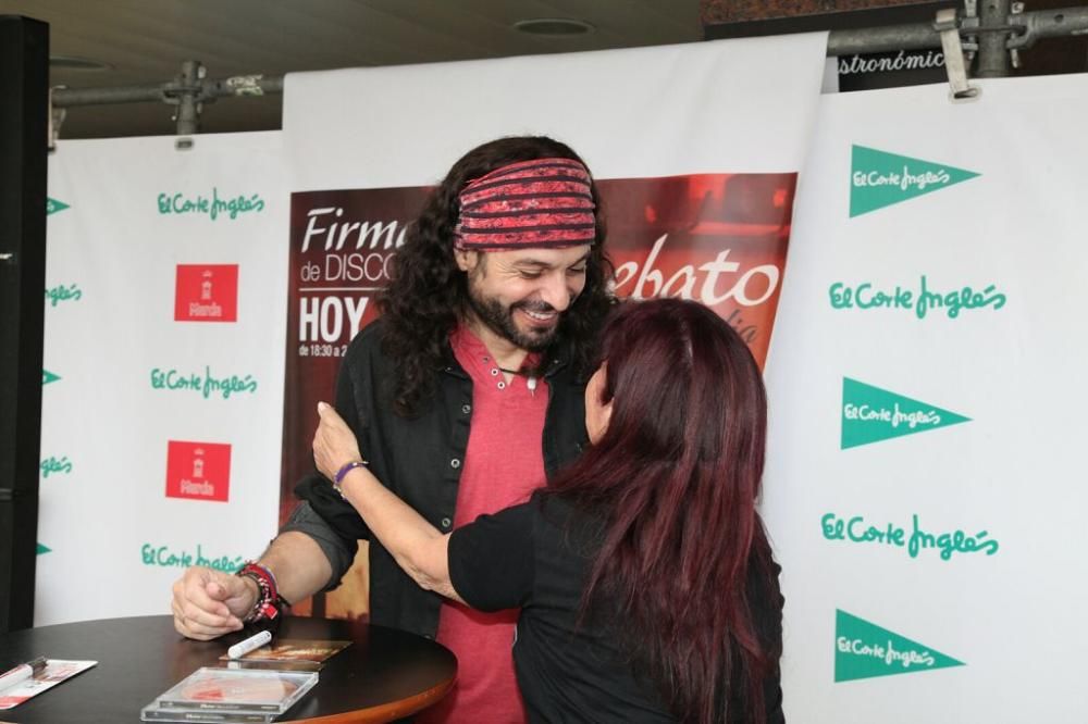 Firma de discos de El Arrebato en El Corte Inglés de Murcia