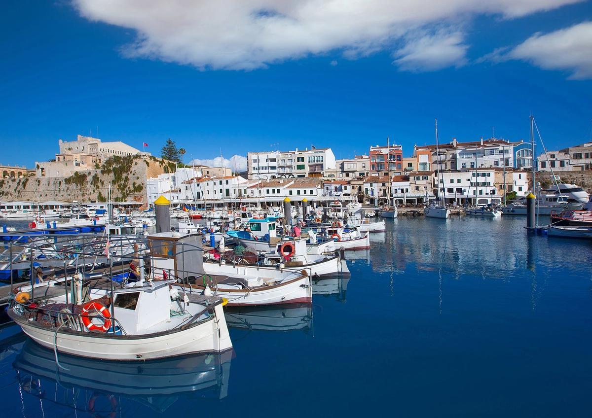 ciutadella, puerto, barcos