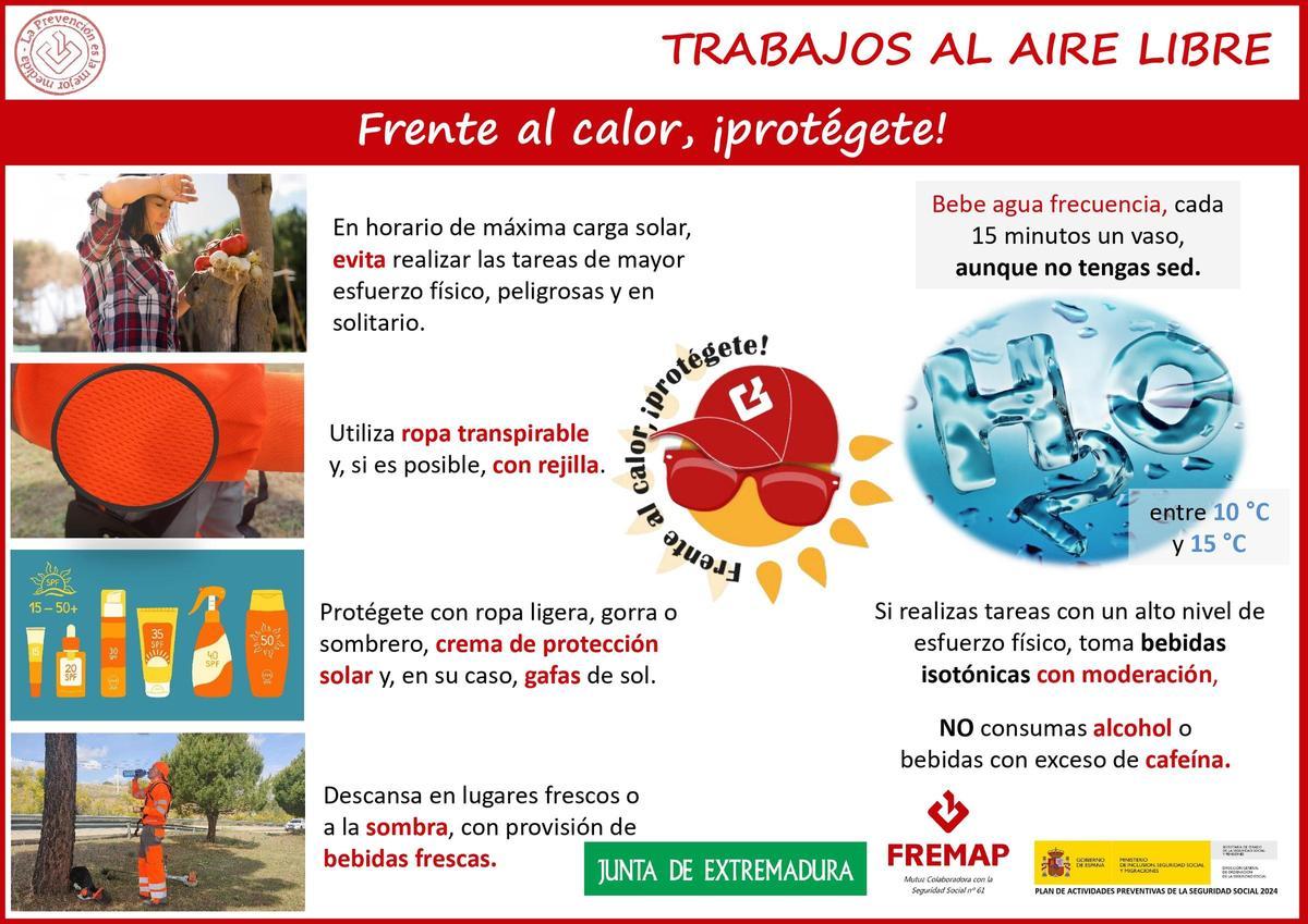 Recomendaciones de la campaña 'Frente al calor, ¡protégete!