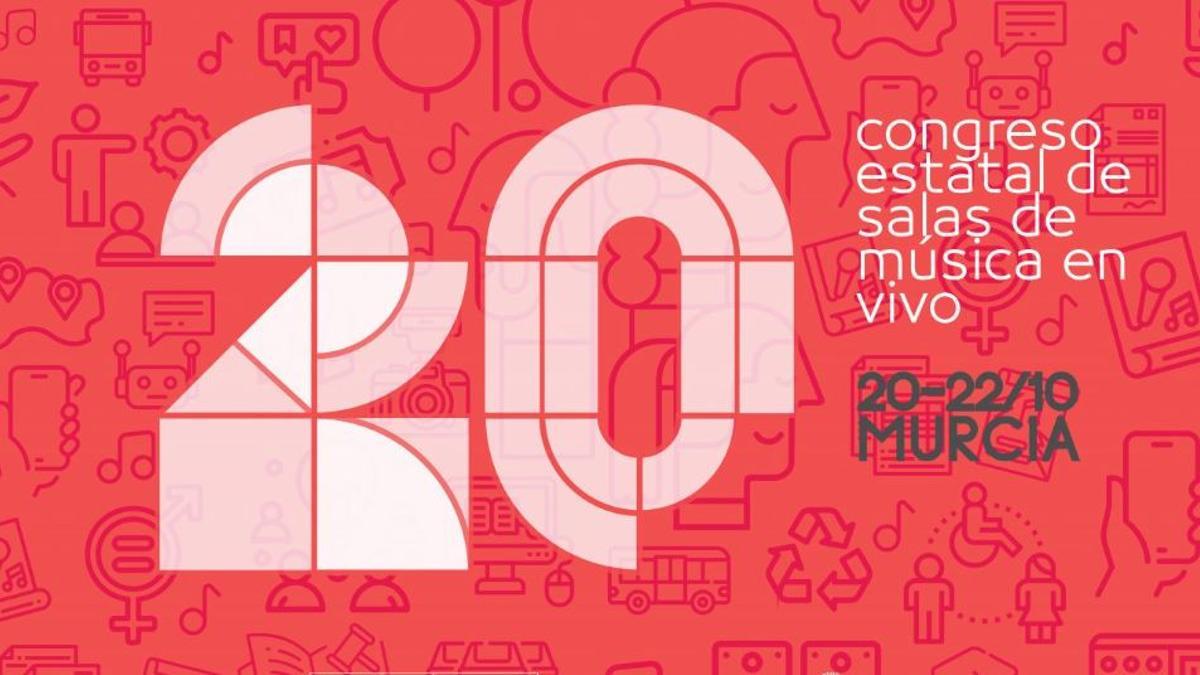 Cartel del Congreso Estatal de Salas de Música en Vivo 2025.