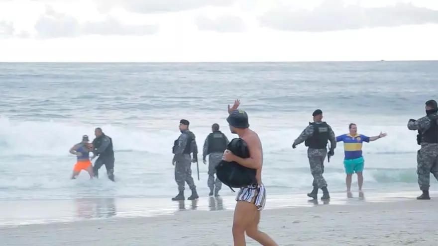 Graves incidentes en Río de Janeiro entre aficionados de Fluminense, de Boca y la policía