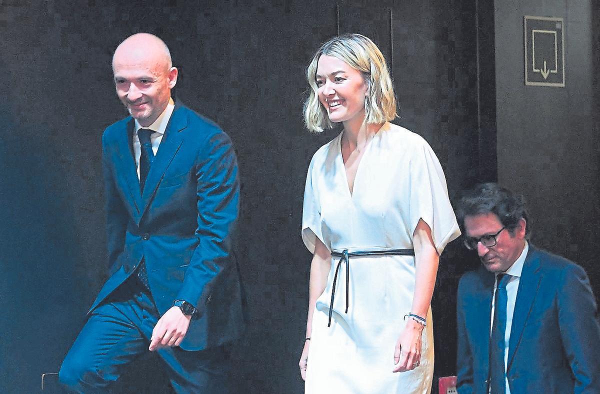 Óscar García Maceiras, consejero delegado, y Marta Ortega, presidenta no ejecutiva de Inditex.