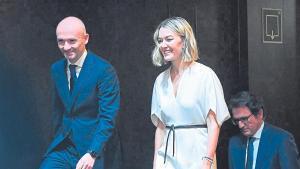 Óscar García Maceiras, consejero delegado, y Marta Ortega, presidenta no ejecutiva de Inditex.