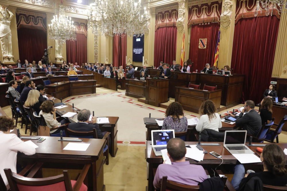 Segunda sesión del debate de política general en el Parlament de les Illes Balears