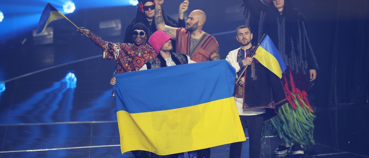 El grupo ucraniano  Kalush Orchestra, ganador de Eurovisión.