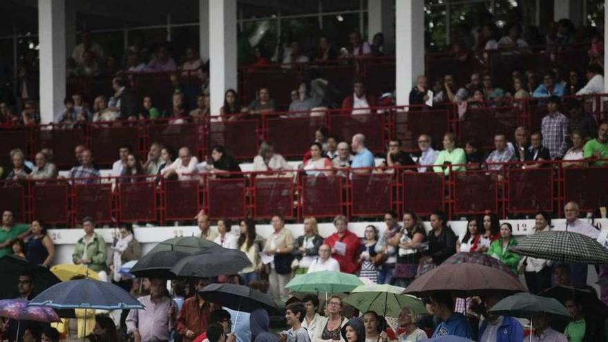 Una de las tribunas de palcos durante el concurso del pasado año.