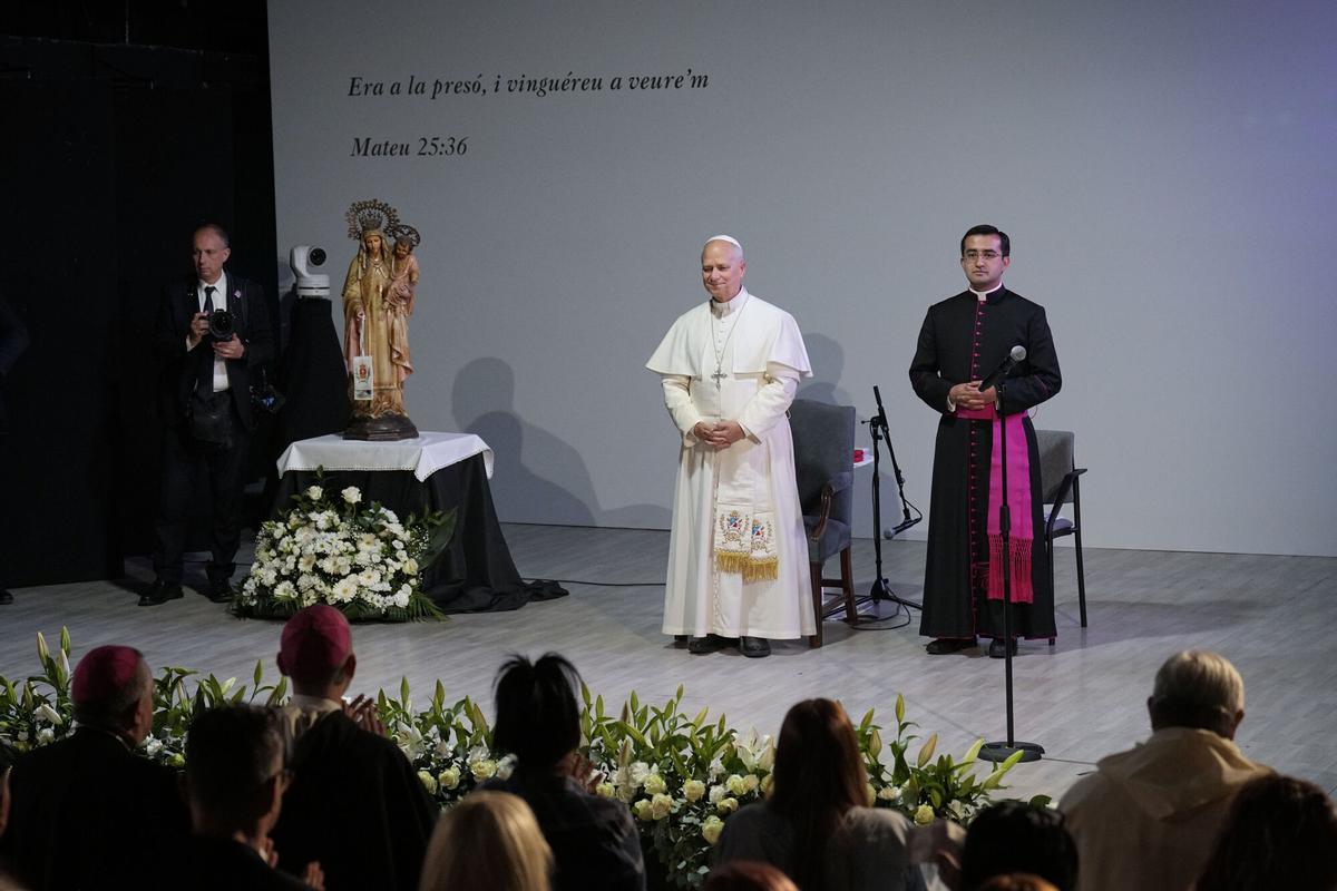 Visita del Papa León XIV a la cárcel de Brians 1.