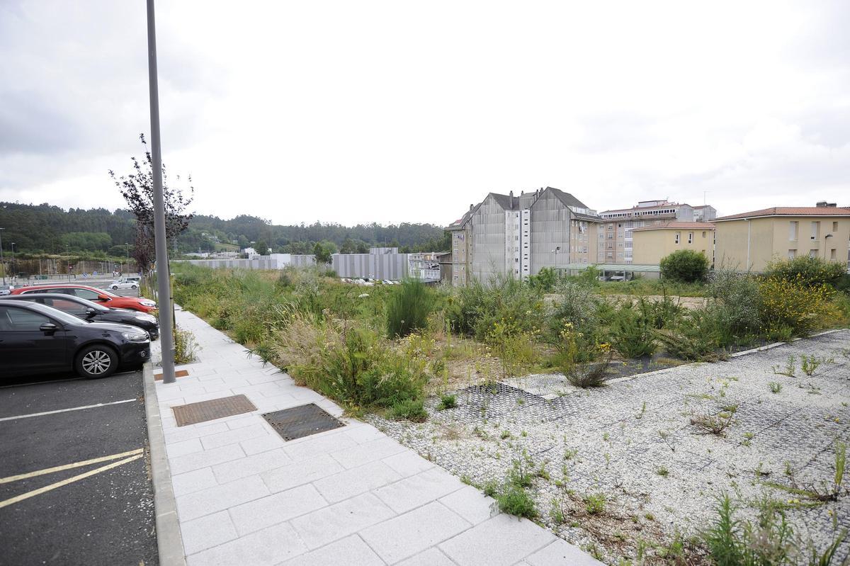 Zona de desarrollo de vivienda pública en A Estrada.