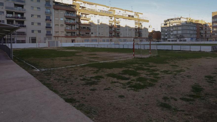 Imagen del campo de fútbol de San Francisco de Borja, hogar el Mare Nostrum. | DANIEL TORTAJADA