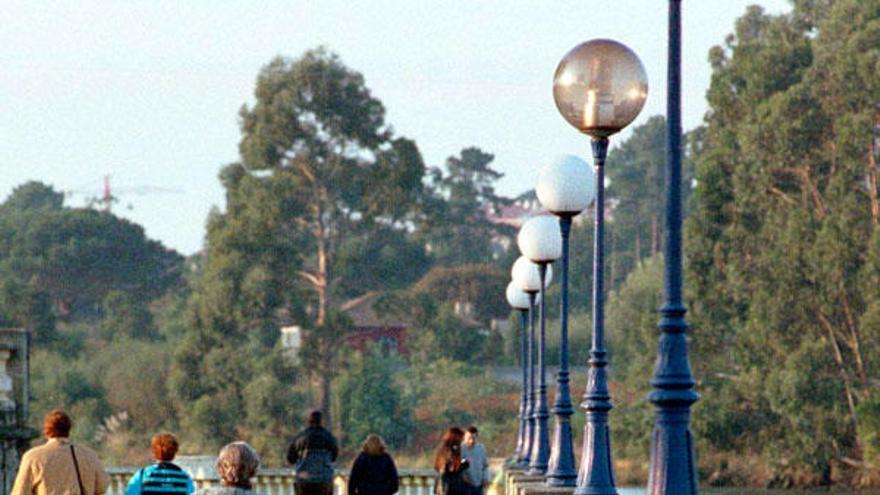 Otoño en el paseo de O Burgo (Culleredo).