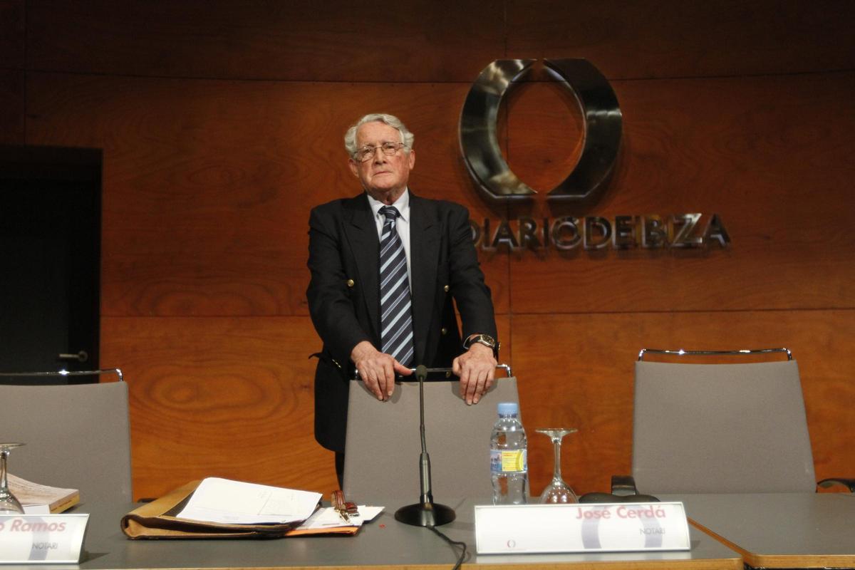 José Cerdà, en la sede del Club Diario de Ibiza.