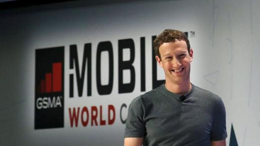 Zuckerberg al Mobile World Congress de Barcelona el 2016. | ALBERT GEA