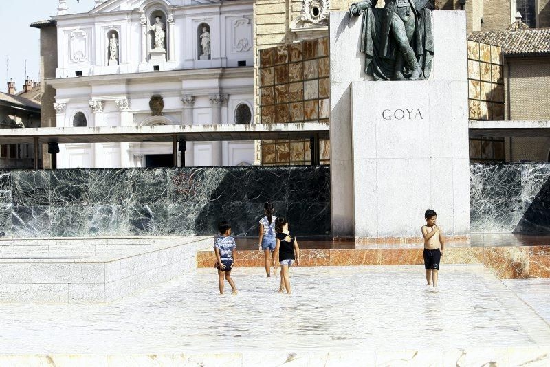 Domingo de calor en Zaragoza